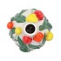 ISA DUTCH ORANGE/YELLOW/RED MIX VASE NECK TULIP 14X13X22CM