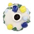 ISA DUTCH BLUE/YELLOW VASE NECK TULIP 16X16X26CM