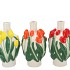 ISA DUTCH ORANGE/YELLOW/RED VASE NECK TULIP ASS 16X16X26CM