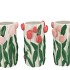 ISA SUMMER PINK VASE CILINDER TULIP ASS 14X14X23CM