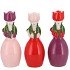 LUCY DUTCH PINK/RED/PURPLE MIX VASE TULIP WOMAN ASS 9X8X22CM