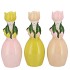 LUCY DREAMY PINK/YELL/SAND MIX VASE TULIP WOMAN ASS 9X8X22CM