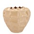 LIMA BEIGE VASE CARVE 27X27X23CM
