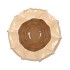 LIMA BEIGE VASE CARVE 30X30X28CM