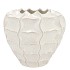 LIMA WHITE VASE CARVE 30X30X28CM