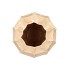 LIMA BEIGE VASE LONG CARVE 22X22X29CM