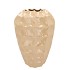LIMA BEIGE VASE LONG CARVE 26X26X37CM