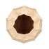 LIMA BEIGE VASE LONG CARVE 26X26X37CM
