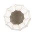 LIMA WHITE VASE LONG CARVE 26X26X37CM