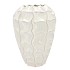 LIMA WHITE VASE LONG CARVE 31X31X44CM
