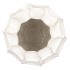 LIMA WHITE VASE LONG CARVE 31X31X44CM