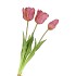 SILK TULIP BOUQUET PURPLE 26X47CM