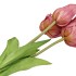 SILK TULIP BOUQUET PURPLE 26X47CM