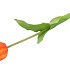 SILK TULIP SINGLE ORANGE 48CM