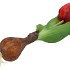 SILK TULIP BULB RED 25CM