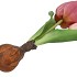 SILK TULIP BULB PURPLE 25CM
