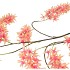 SILK WISTERIA PEACH 130CM