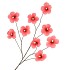 SILK HIBISCUS RED 125CM