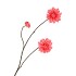 SILK DAHLIA BRANCH RED 80CM NM