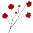 SILK ROSES WILD RED 126CM
