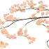 SILK BELLFLOWER SALMON 130CM