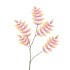 SILK SALIX LEAF SMALL ORANGE 90CM