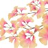 SILK GINKGO ORANGE 130CM
