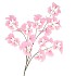 SILK GINKGO PINK 130CM