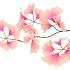 SILK GINKGO PINK/CHAMPAGNE 85CM