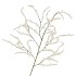 SILK FLOCKY POWDER FLOWER SPRAY WHITE 126CM
