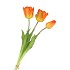 SILK TULIP BOUQUET ORANGE 26X47CM NM
