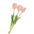 SILK TULIP BOUQUET LIGHT PINK 26X47CM