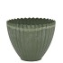 MELAMINE LISA GREEN POT 11X8X11CM