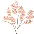 SILK SALIX LEAF ORANGE 135CM NM