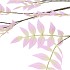 SILK SALIX LEAF PURPLE 135CM