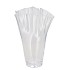 GLASS VASE SCISSORS CUT D24XH35CM