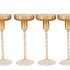 JULES NATURAL BROWN CANDLE HOLDER ASS 9X22CM