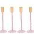 JULES DREAMY PASTEL CANDLE HOLDER ASS 9X20CM