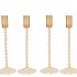 JULES NATURAL BROWN CANDLE HOLDER ASS 9X20CM