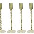 JULES SUMMER GREEN CANDLE HOLDER ASS 9X25CM
