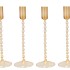 JULES NATURAL BROWN CANDLE HOLDER ASS 9X25CM