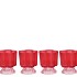 NAOMI DUTCH PINK TEALIGHT HOLDER ASS 8X10CM
