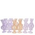 SUNNY DREAMY PASTEL MIX GLASS VASE ASS 8X8X16CM NM