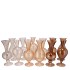 SUNNY NATURAL BROWN MIX GLASS VASE ASS 8X8X16CM