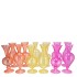 SUNNY DUTCH ORANGE MIX GLASS VASE ASS 8X8X16CM NM