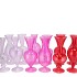 SUNNY DUTCH PINK MIX GLASS VASE ASS 10X10X20CM