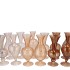 SUNNY NATURAL BROWN MIX GLASS VASE ASS 10X10X20CM