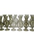 SUNNY SUMMER GREEN MIX GLASS VASE ASS 10X10X20CM NM