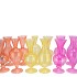 SUNNY DUTCH ORANGE MIX GLASS VASE ASS 10X10X20CM
