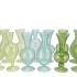 SUNNY FRESH GREEN MIX GLASS VASE ASS 12X12X28CM